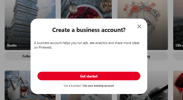 Switching to Business Pinterest